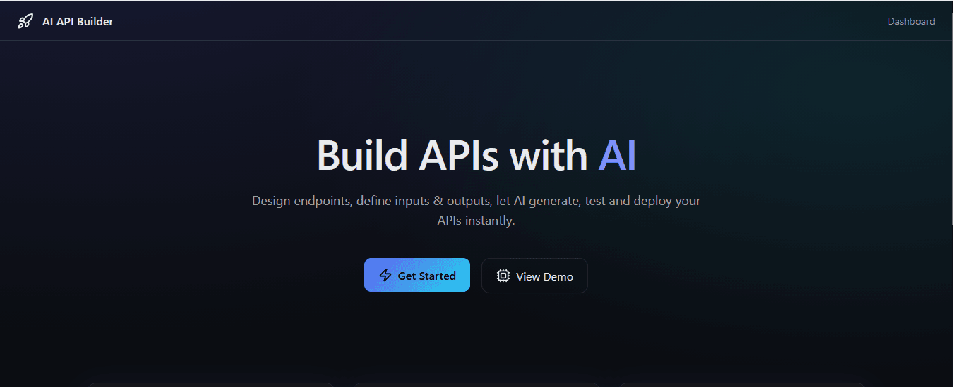 Intelligent API Builder